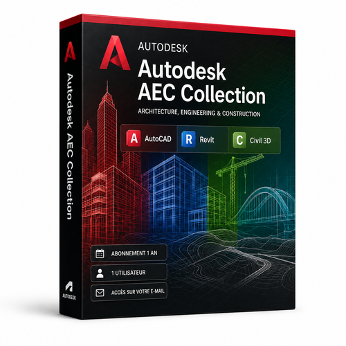 Autodesk AEC Collection avec AutoCAD Revit et Civil 3D abonnement 1 an