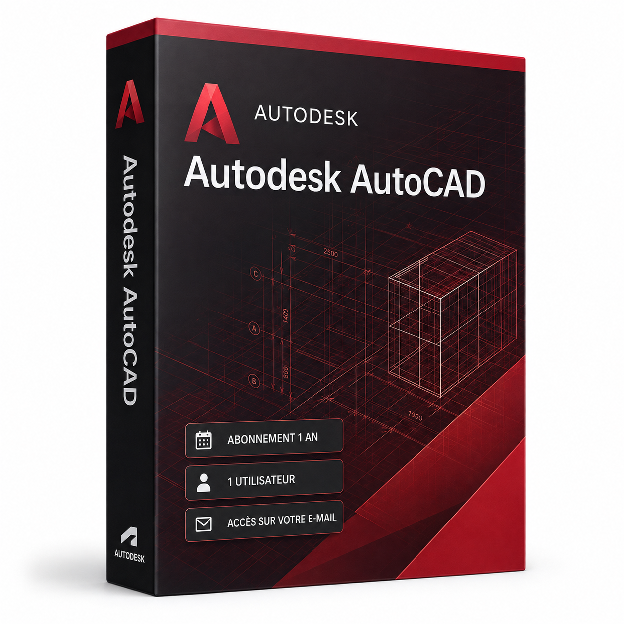 Autodesk AutoCAD abonnement 1 an pour 1 utilisateur en Tunisie