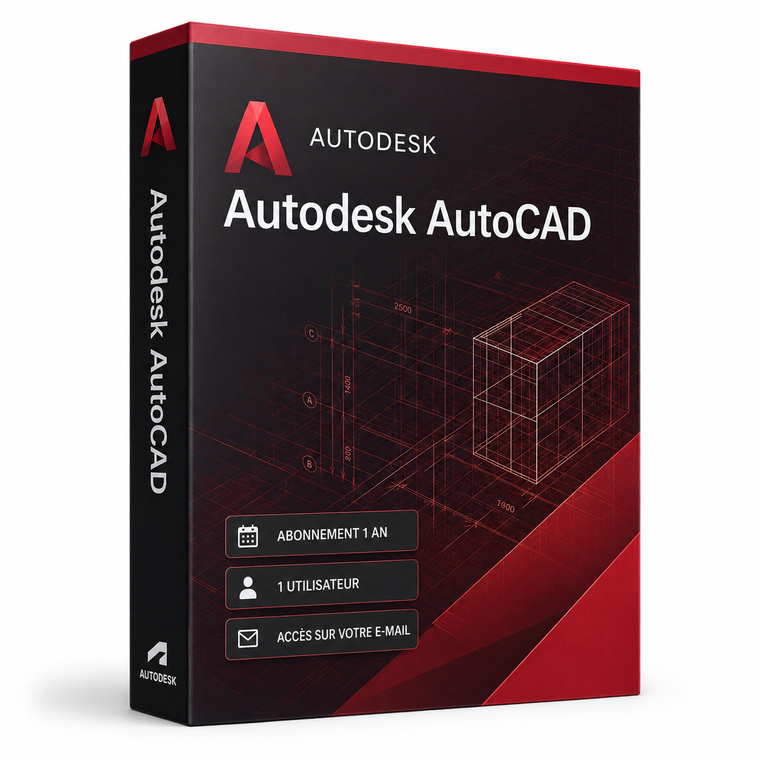 Autodesk AutoCAD abonnement 1 an pour 1 utilisateur en Tunisie