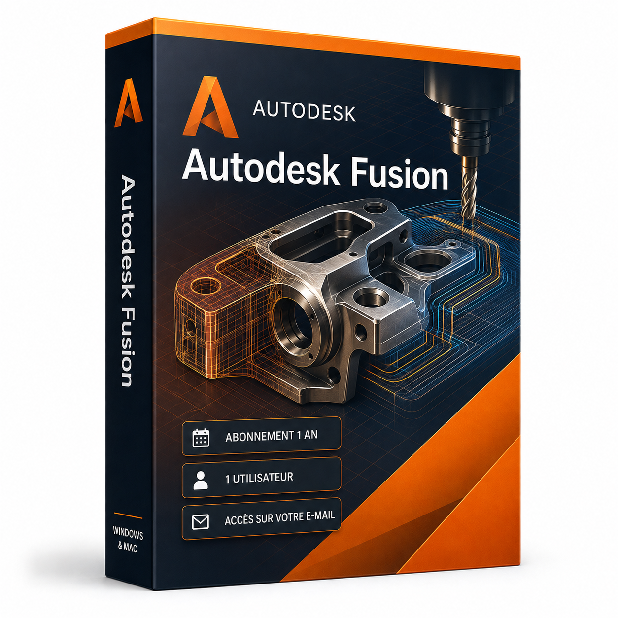 Autodesk Fusion Windows et Mac abonnement 1 an