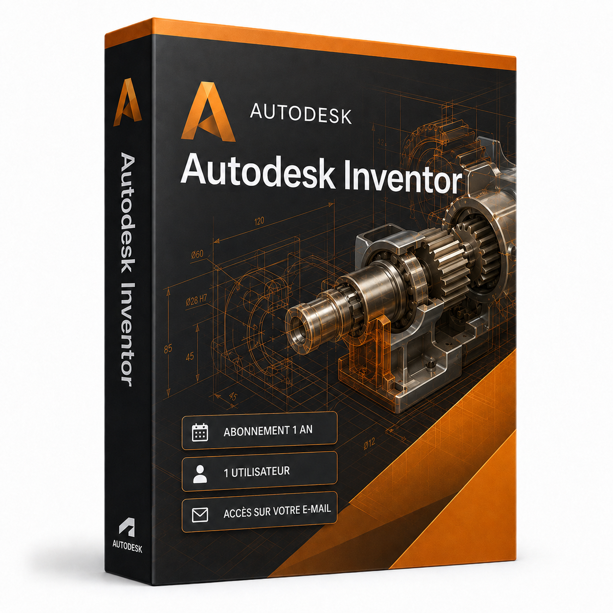 Autodesk Inventor abonnement 1 an pour 1 utilisateur