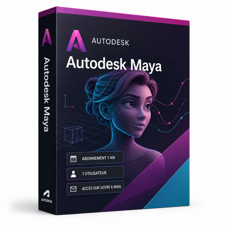 Autodesk Maya abonnement 1 an pour 1 utilisateur